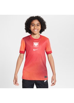 Koszulka piłkarska dla dużych dzieci Nike Dri-FIT Polska Stadium 2024/25 (wersja wyjazdowa) (replika) - Czerwony ze sklepu Nike poland w kategorii T-shirty chłopięce - zdjęcie 171174305