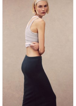 H & M - Bawełniana spódnica ołówkowa - Szary ze sklepu H&M w kategorii Spódnice - zdjęcie 171174348