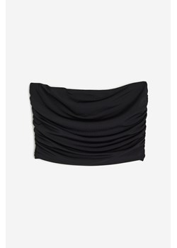 H & M - Drapowany top bandeau - Czarny ze sklepu H&M w kategorii Bluzki damskie - zdjęcie 171174418