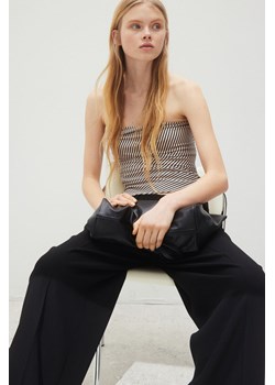 H & M - Drapowany top bandeau - Czarny ze sklepu H&M w kategorii Bluzki damskie - zdjęcie 171174479