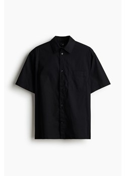 H & M - Koszula z krótkim rękawem Relaxed Fit - Czarny ze sklepu H&M w kategorii Koszule męskie - zdjęcie 171174535