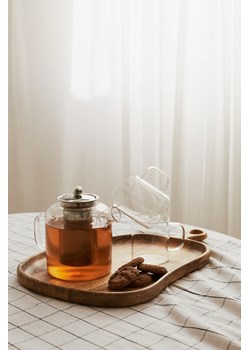 H & M - Szklany dzbanek do herbaty - Biały ze sklepu H&M w kategorii Dzbanki i zaparzacze - zdjęcie 171174558