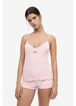 H & M - Piżama z topem i szortami - Różowy ze sklepu H&M w kategorii Piżamy damskie - zdjęcie 171174565