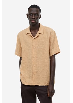 H & M - Koszula z krótkim rękawem Regular Fit - Beżowy ze sklepu H&M w kategorii Koszule męskie - zdjęcie 171174658