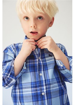 H & M - Popelinowa koszula z długim rękawem - Niebieski ze sklepu H&M w kategorii Koszule chłopięce - zdjęcie 171174698
