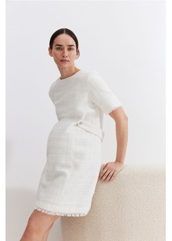 H & M - MAMA Sukienka bouclé - Biały ze sklepu H&M w kategorii Sukienki ciążowe - zdjęcie 171174836