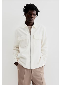 H & M - Sztruksowa koszula wierzchnia Regular Fit - Biały ze sklepu H&M w kategorii Koszule męskie - zdjęcie 171174918