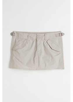 H & M - Bawełniana spódnica utility - Brązowy ze sklepu H&M w kategorii Spódnice - zdjęcie 171174956