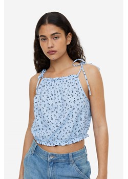 H & M - Top z wiązanymi ramiączkami - Niebieski ze sklepu H&M w kategorii Bluzki damskie - zdjęcie 171174958