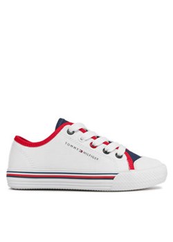 Tommy Hilfiger Trampki Low Cut Up Sneaker T3X9-33325-0890 M Biały ze sklepu MODIVO w kategorii Trampki dziecięce - zdjęcie 171177658