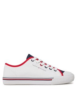 Tommy Hilfiger Trampki Low Cut Lace Up Sneaker T3X9-33325-0890 S Biały ze sklepu MODIVO w kategorii Trampki dziecięce - zdjęcie 171177659