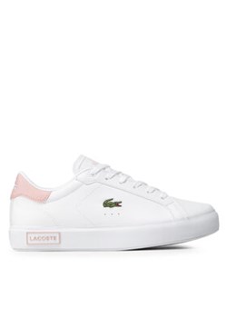 Lacoste Sneakersy Powercourt 0721 1 Suj 7-41SUJ00141Y9 Biały ze sklepu MODIVO w kategorii Trampki dziecięce - zdjęcie 171177808