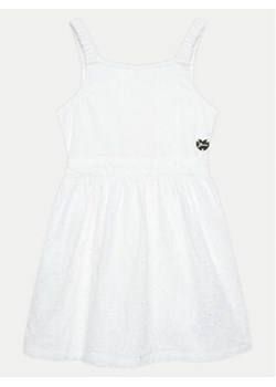Guess Sukienka elegancka J4GK22 WG5N0 Biały Regular Fit ze sklepu MODIVO w kategorii Sukienki dziewczęce - zdjęcie 171178358