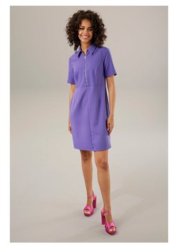 Aniston Sukienka polo w kolorze fioletowym ze sklepu Limango Polska w kategorii Sukienki - zdjęcie 171179405