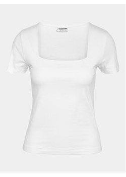 Noisy May T-Shirt Mik 27029540 Biały Slim Fit ze sklepu MODIVO w kategorii Bluzki damskie - zdjęcie 171181245