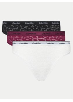 Calvin Klein Underwear Komplet 3 par fig brazylijskich 000QD5225E Kolorowy ze sklepu MODIVO w kategorii Majtki damskie - zdjęcie 171182468