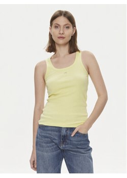 Pinko Top 100807 A0PU Żółty Slim Fit ze sklepu MODIVO w kategorii Bluzki damskie - zdjęcie 171182776