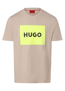 HUGO Koszulka męska - Dulive222 Mężczyźni Bawełna kitt nadruk ze sklepu vangraaf w kategorii T-shirty męskie - zdjęcie 171184127
