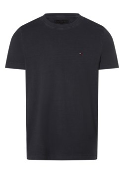 Tommy Hilfiger Koszulka męska Mężczyźni Bawełna granatowy jednolity ze sklepu vangraaf w kategorii T-shirty męskie - zdjęcie 171184135
