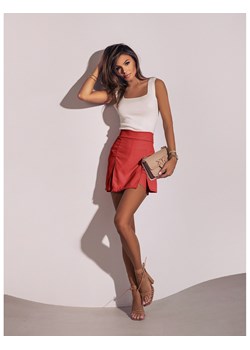 Modne spódnico-spodenki z rozporkami -SAMANTHA - czerwone ze sklepu magmac.pl w kategorii Szorty - zdjęcie 171184638