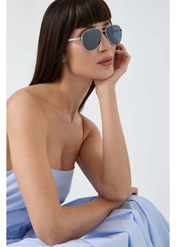 Guess okulary przeciwsłoneczne damskie kolor srebrny ze sklepu ANSWEAR.com w kategorii Okulary przeciwsłoneczne damskie - zdjęcie 171185409