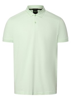 BOSS Green Męska koszulka polo - Pio 1 Mężczyźni Bawełna miętowy jednolity ze sklepu vangraaf w kategorii T-shirty męskie - zdjęcie 171185555