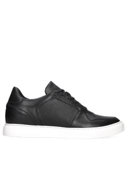 Czarne sneakersy podwyższające, buty ze skóry, Conhpol Dynamic, SH2683-02 ze sklepu Konopka Shoes w kategorii Buty sportowe damskie - zdjęcie 171187496