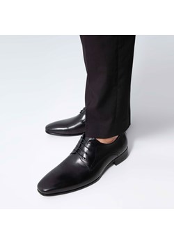 Męskie buty derby skórzane proste czarne ze sklepu WITTCHEN w kategorii Buty eleganckie męskie - zdjęcie 171188049