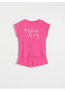 Reserved - Dwuczęściowa piżama - fuksja ze sklepu Reserved w kategorii Piżamy dziecięce - zdjęcie 171188457