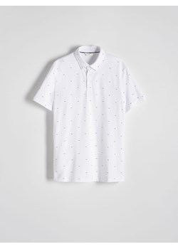 Reserved - Koszulka polo regular - biały ze sklepu Reserved w kategorii T-shirty męskie - zdjęcie 171188465