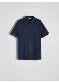Reserved - Koszulka polo regular - granatowy ze sklepu Reserved w kategorii T-shirty męskie - zdjęcie 171188467