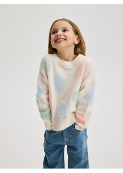Reserved - Wzorzysty sweter - kremowy ze sklepu Reserved w kategorii Swetry dziewczęce - zdjęcie 171188479