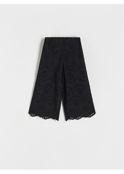 Reserved - Kroszetowe spodnie - czarny ze sklepu Reserved w kategorii Spodnie dziewczęce - zdjęcie 171188518