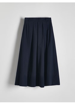 Reserved - Rozkloszowana spódnica midi - granatowy ze sklepu Reserved w kategorii Spódnice - zdjęcie 171188668