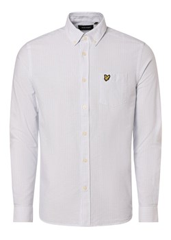 Lyle & Scott Koszula męska Mężczyźni Slim Fit Bawełna jasnoniebieski w paski ze sklepu vangraaf w kategorii Koszule męskie - zdjęcie 171188706