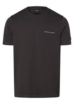 Lyle & Scott Koszulka męska Mężczyźni Bawełna antracytowy jednolity ze sklepu vangraaf w kategorii T-shirty męskie - zdjęcie 171188708