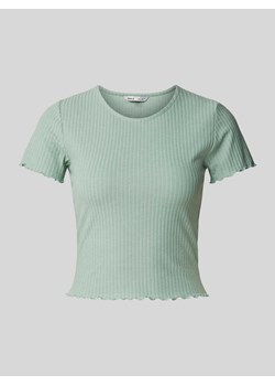 T-shirt z falistym wykończeniem model ‘EMMA’ ze sklepu Peek&Cloppenburg  w kategorii Bluzki damskie - zdjęcie 171188848
