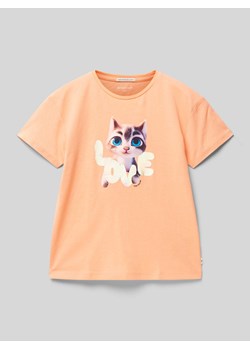 T-shirt z nadrukowanym motywem ze sklepu Peek&Cloppenburg  w kategorii Bluzki dziewczęce - zdjęcie 171188978
