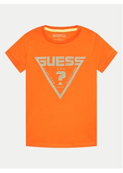 Guess T-Shirt L4GI34 J1314 Pomarańczowy Regular Fit ze sklepu MODIVO w kategorii Bluzki dziewczęce - zdjęcie 171189336