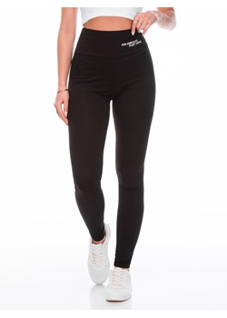 Spodnie damskie legginsy 251PLR - czarne ze sklepu Edoti w kategorii Spodnie damskie - zdjęcie 171189506