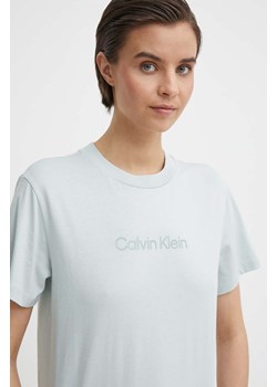 Calvin Klein t-shirt bawełniany damski kolor szary ze sklepu ANSWEAR.com w kategorii Bluzki damskie - zdjęcie 171190945