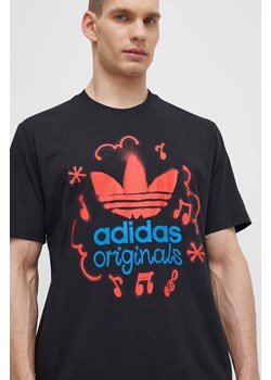 adidas Originals t-shirt bawełniany męski kolor czarny z nadrukiem IS0224 ze sklepu ANSWEAR.com w kategorii T-shirty męskie - zdjęcie 171191148