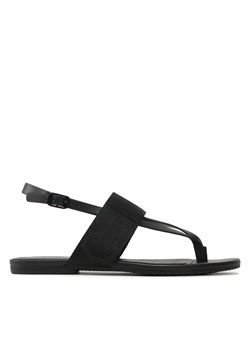 Sandały Calvin Klein Jeans Flat Sandal Toepost Webbing YW0YW00956 Black BDS ze sklepu eobuwie.pl w kategorii Sandały damskie - zdjęcie 171192139