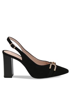 Sandały Caprice 9-29600-20 Czarny ze sklepu eobuwie.pl w kategorii Czółenka - zdjęcie 171192537