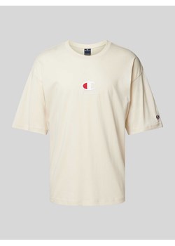 T-shirt z wyhaftowanym logo ze sklepu Peek&Cloppenburg  w kategorii T-shirty męskie - zdjęcie 171193109