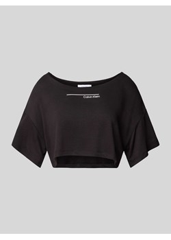 T-shirt krótki z nadrukiem z logo model ‘META LEGACY’ ze sklepu Peek&Cloppenburg  w kategorii Bluzki damskie - zdjęcie 171193167