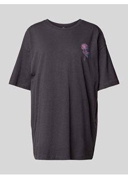 T-shirt o kroju oversized z nadrukiem z logo model ‘LIVA’ ze sklepu Peek&Cloppenburg  w kategorii Bluzki damskie - zdjęcie 171193199