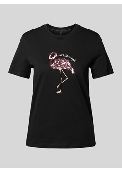 T-shirt o kroju regular fit z cekinami model ‘KITA’ ze sklepu Peek&Cloppenburg  w kategorii Bluzki damskie - zdjęcie 171193207