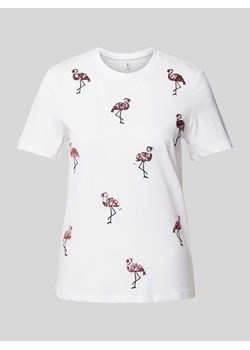 T-shirt o kroju regular fit z cekinami model ‘KITA’ ze sklepu Peek&Cloppenburg  w kategorii Bluzki damskie - zdjęcie 171193217