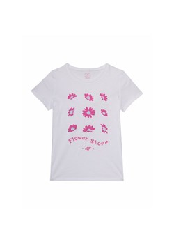 Koszulka dziewczęca 4FJWSS24TTSHF1150 4F ze sklepu SPORT-SHOP.pl w kategorii Bluzki dziewczęce - zdjęcie 171194018